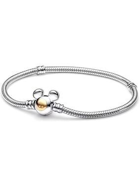 Sterling Silver Charm Bracelet Snake Chain Fits Any Pandora Charms Gift Women